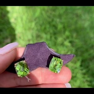 Peridot Earrings from Pakistan!